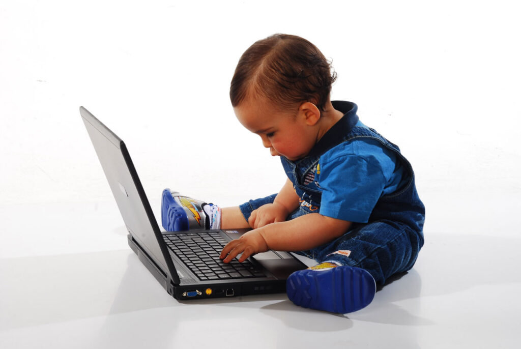 Baby on Computer