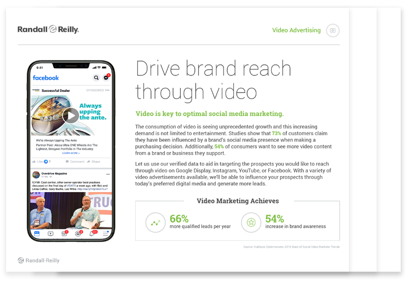 drive brand reach through video