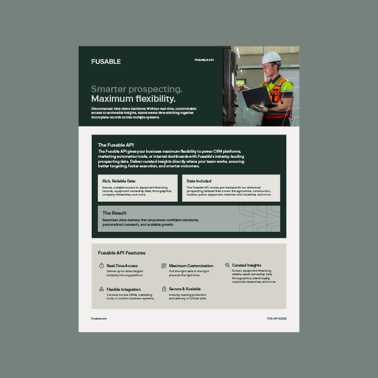 Fusable API One Pager