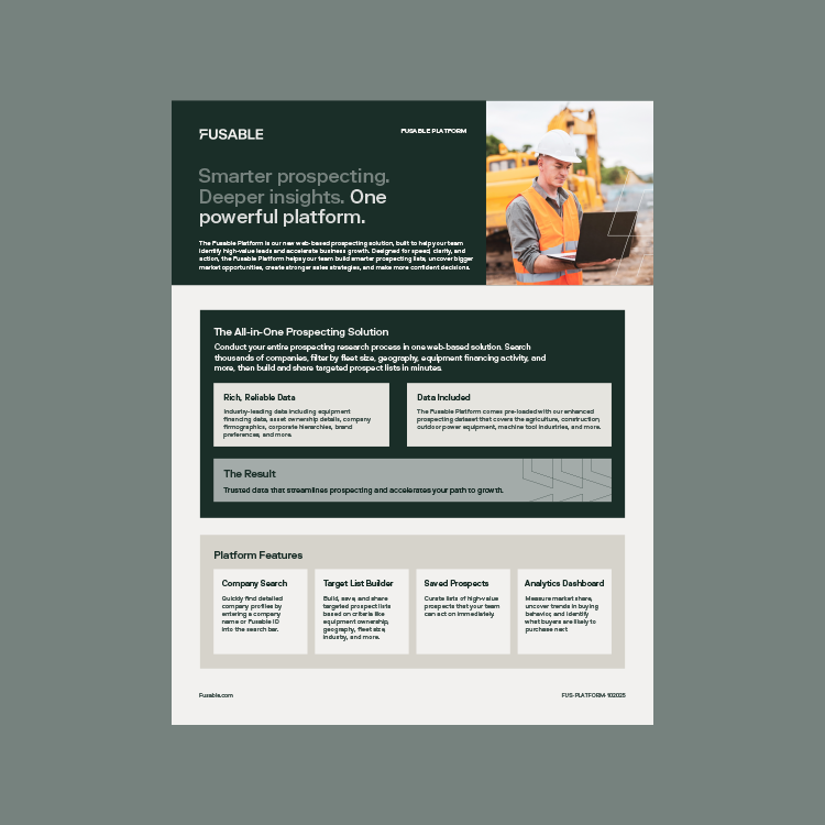 Fusable Platform One Pager