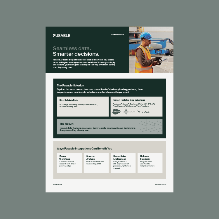 Fusable Integrations One Pager