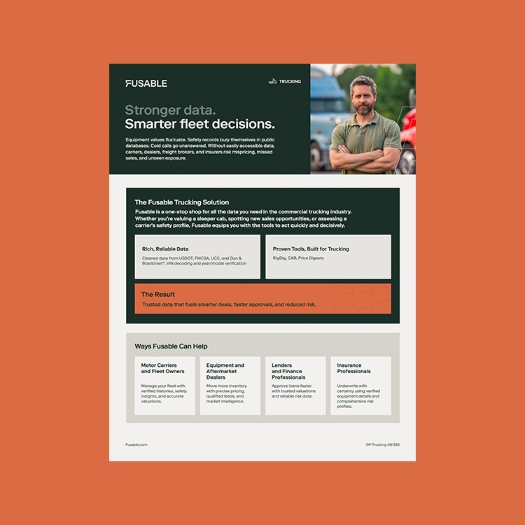 Fusable Trucking One Pager
