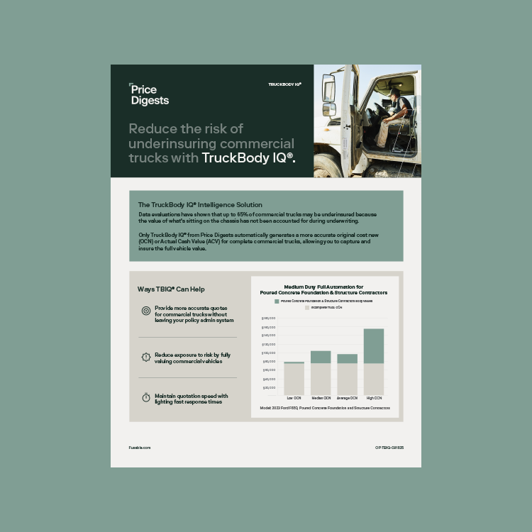 Price Digests TruckBody IQ One Pager