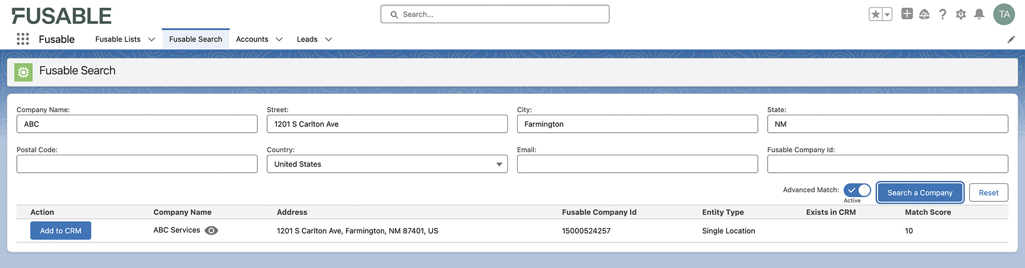 salesforce capabilities search screen grab