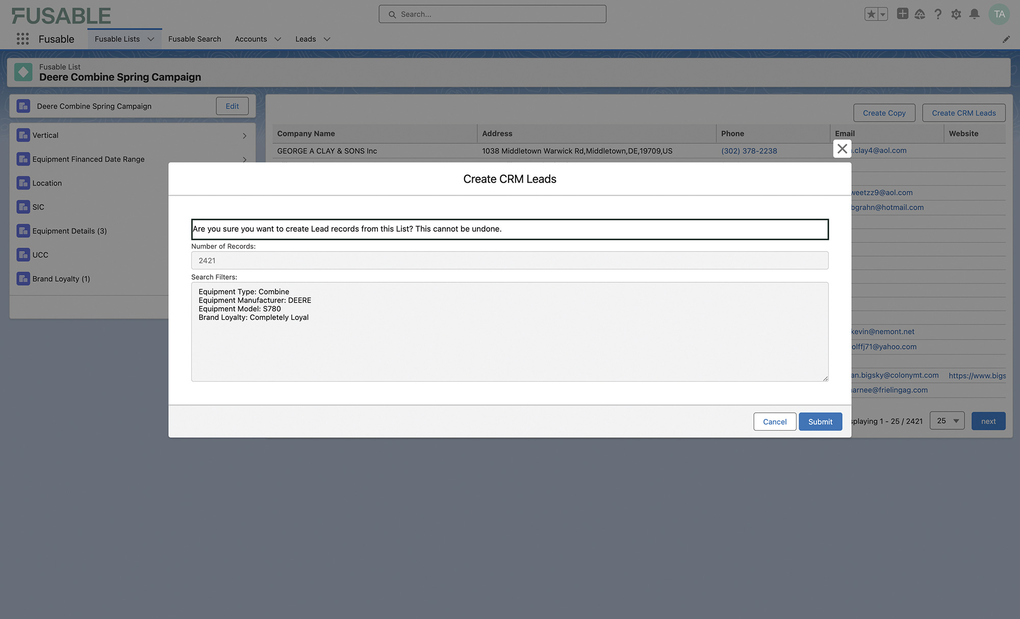 salesforce capabilities smarter lists screen grab