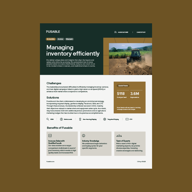 Agriculture Case Study