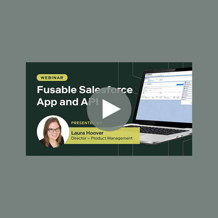 Fusable Salesforce App and API Webinar
