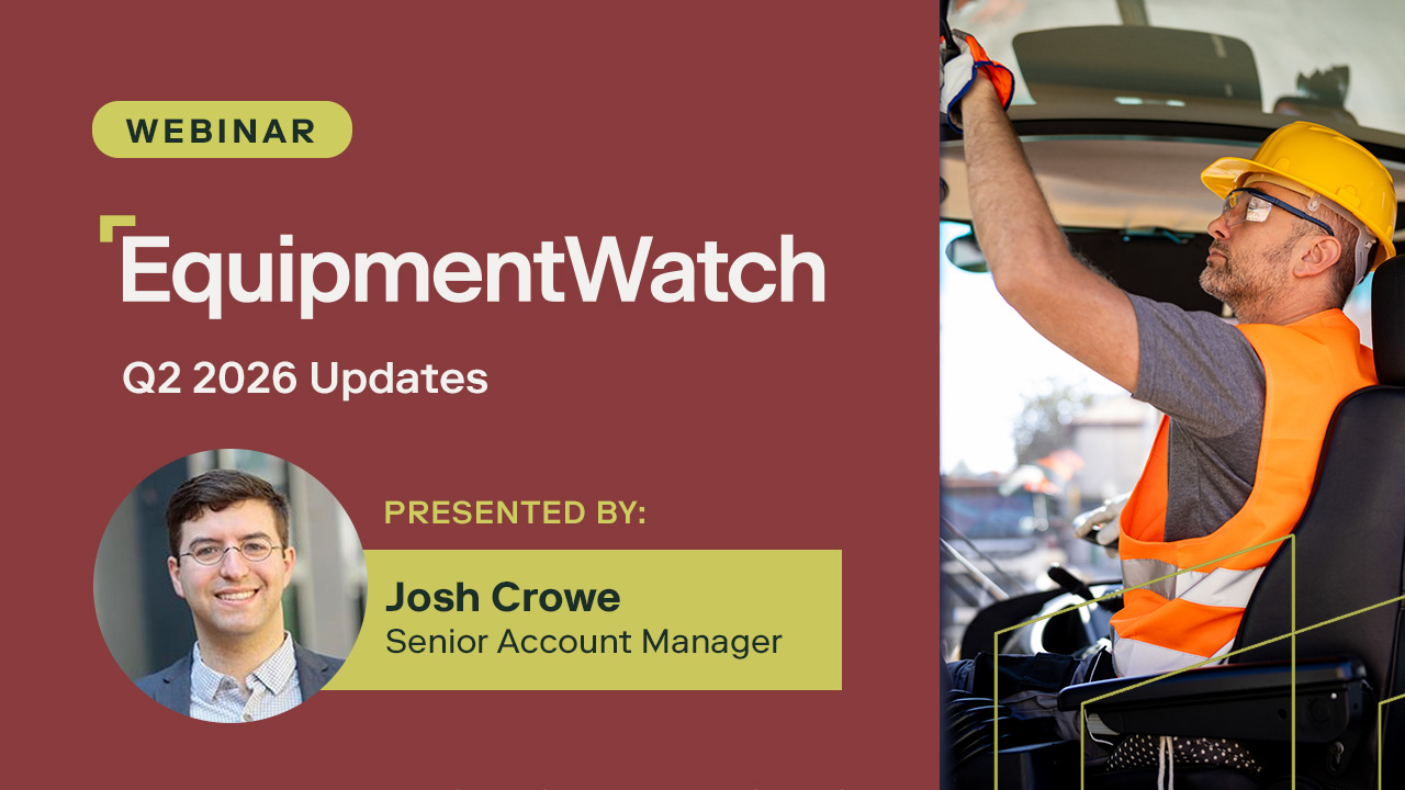 EquipmentWatch Q2 2026 Updates