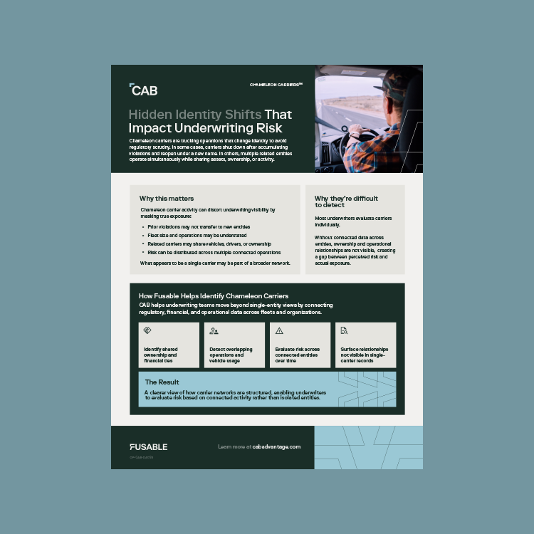 CAB Chameleon Carriers One Pager