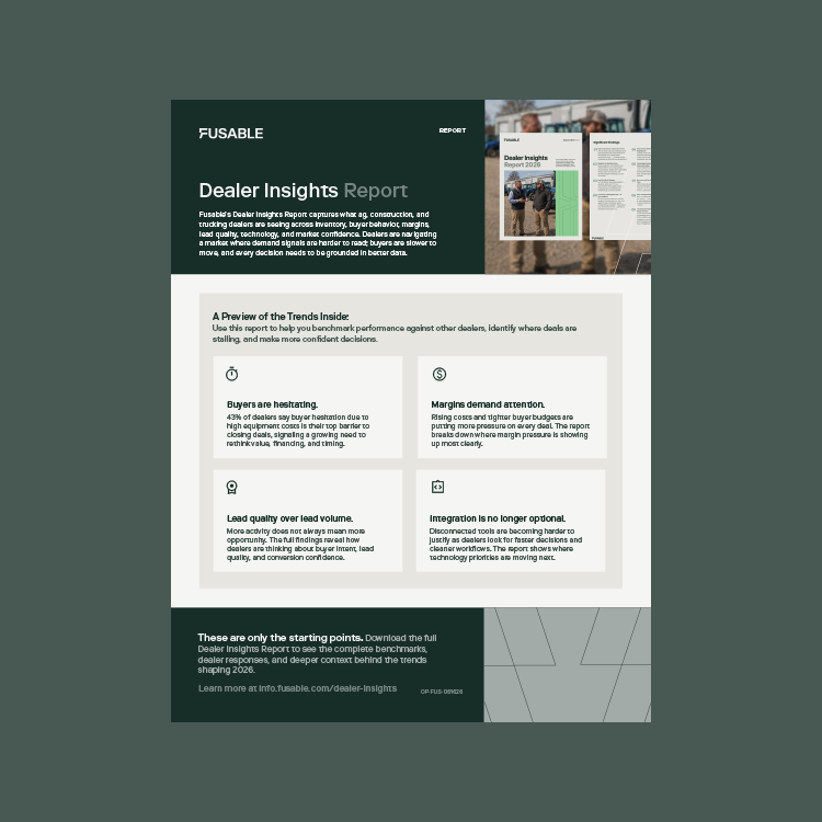 Dealer Insights Report One Pager