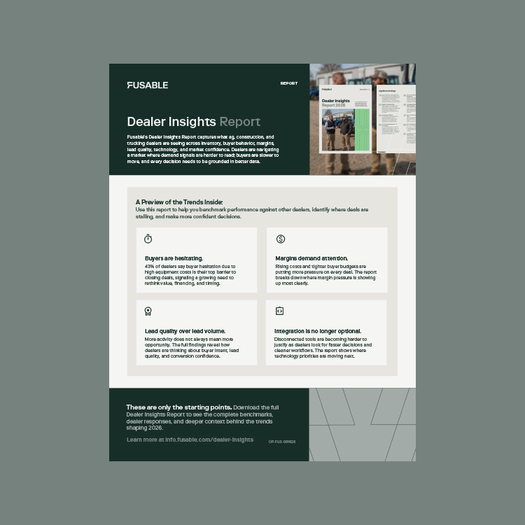 Dealer Insights Report One Pager