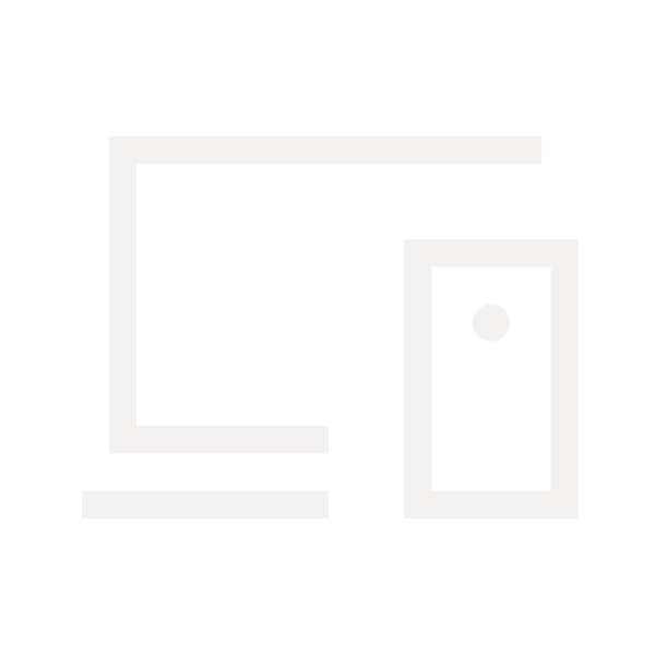 Large geometric 'E' shape on the left beside an outlined doorway with a knob on the right, all in white on black.